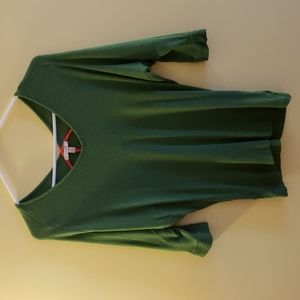 Bordeaux for Anthropologie green top